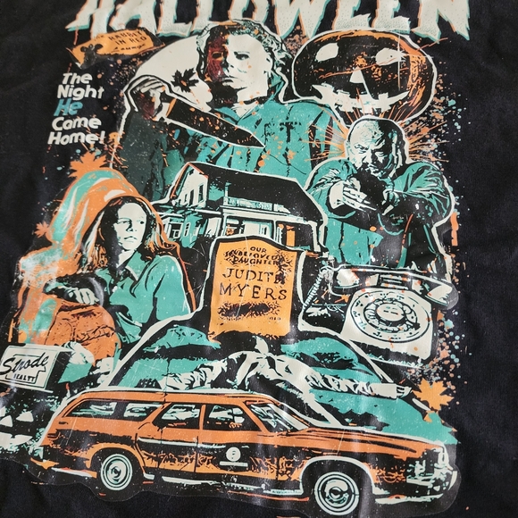 Halloween Micheal Myers L Graphic T-Shirt Black - Picture 2 of 4